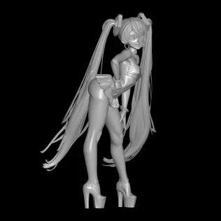 Sexy Hatsune Miku STL File, 3D Printing Model - Model thumbnail 2