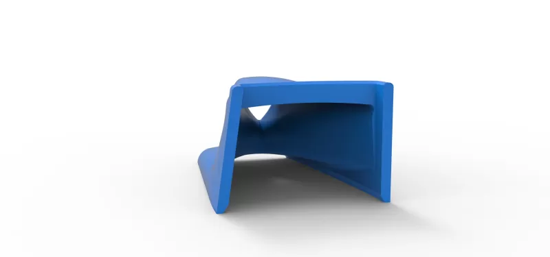 Air Scoop of Pavement Silver Crown Car Scale 1:25 - Model preview 11