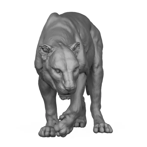 Jaguar Walking 3D Print Model - Model preview 2