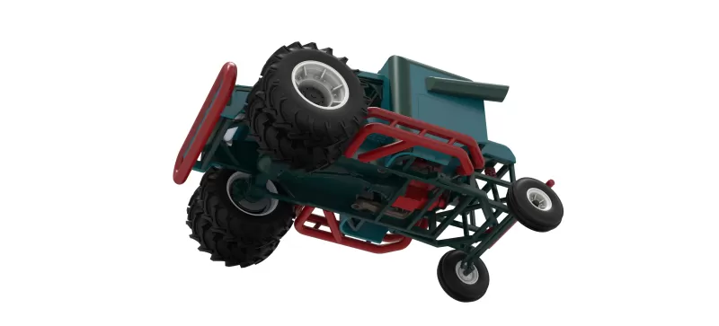 Racing Combine Harvester Version 2 Scale 1:25 - Model preview 3