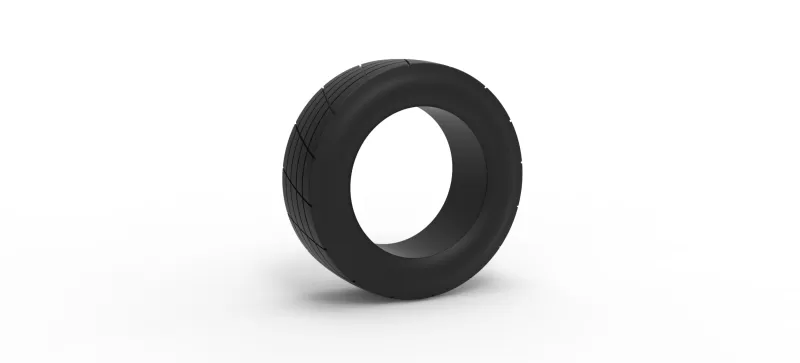 Vintage dirt tire Version 5 Scale 1:25 - Model preview 1