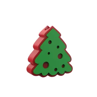 Christmas Straw Topper, Christmas Tree, 10mm, Holiday Straw - Model thumbnail 3