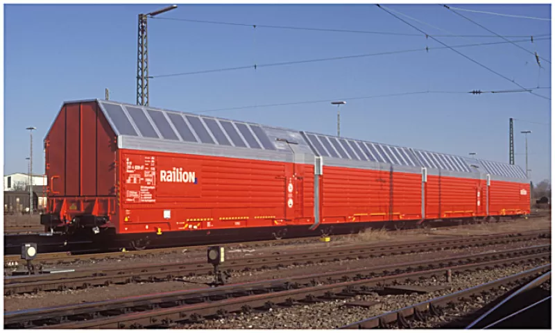 1-220 Spur Z - Autotransportwagen der DBAG Typ Hcceerrs330 3D pr - Model preview 1