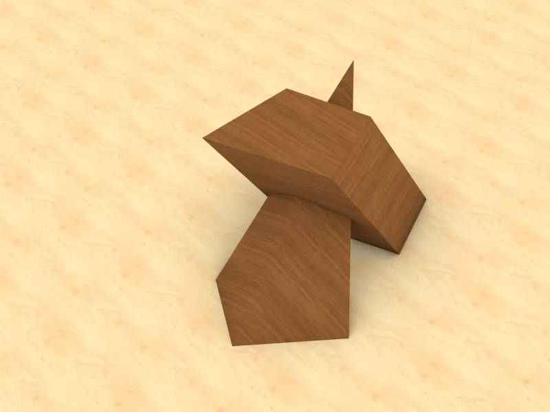 Intersection of Pyramid and Parallelepiped - Model preview 4
