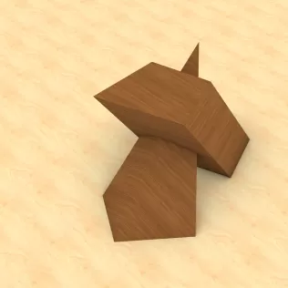 Intersection of Pyramid and Parallelepiped - Model thumbnail 4