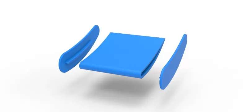 Wing of Vintage Winged Supermodified stock car Scale 1:25 - Model preview 9