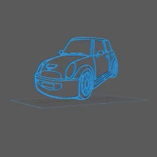 Silhouette Mini Cooper