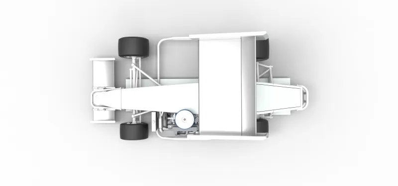 Supermodified front engine Winged race car V4 Scale 1:25 - Model preview 10