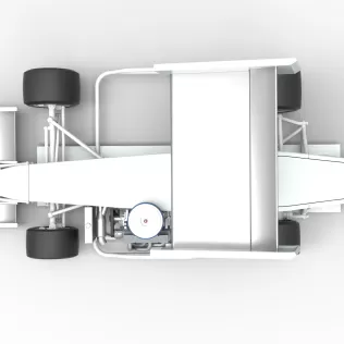 Supermodified front engine Winged race car V4 Scale 1:25 - Model thumbnail 10