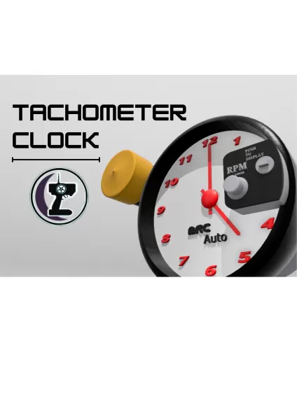 Tachometer Clock - Model preview 8