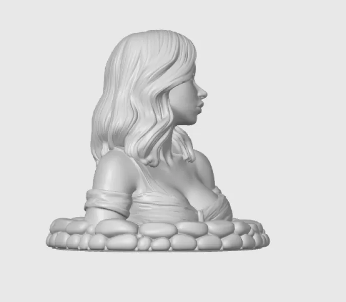 Sydney Sweeney 3D Bust - Model preview 9