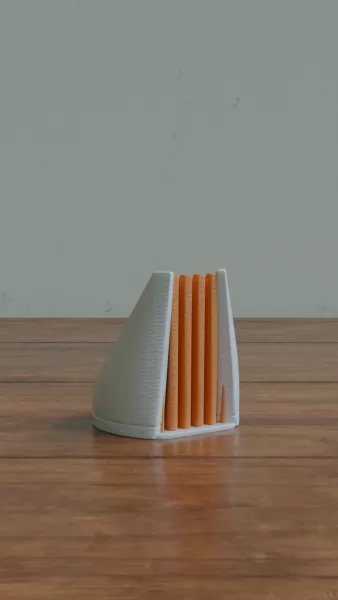 Cyberpunk Phone Stand – Futuristic 3D Printed Smartphone Dock & - Model preview 6