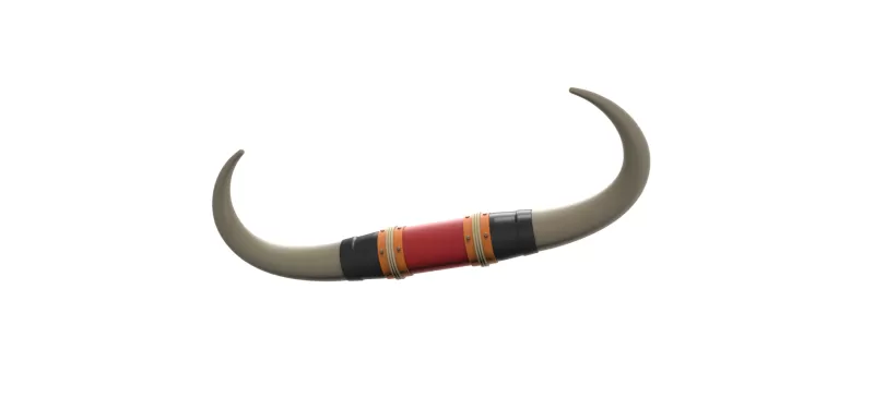 Bull horns for car ot truck Version 4 Scale 1:25 - Model preview 3