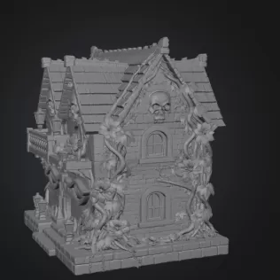 Cursed Watcher Manor STL File for 3D Print - Model thumbnail 10