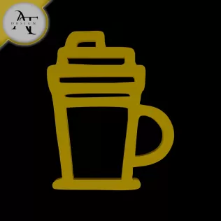Simple Coffee Cup Symbol - 2D Art