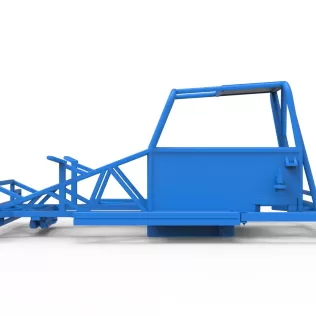 Frame of New Zealand Ministock car Version 3 Scale 1:25 - Model thumbnail 6