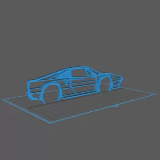 Ferrari - 308 GTS QV Wall Art - Model thumbnail 1