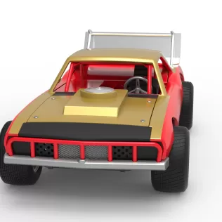 Vintage Semi-Late Model Stock Car Scale 1:25 - Model thumbnail 5