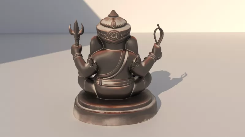 Ganesha statue - Model preview 4