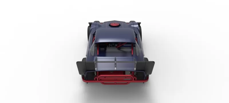 Vintage Dirt late model Race car Version 4 Scale 1:25 - Model preview 17