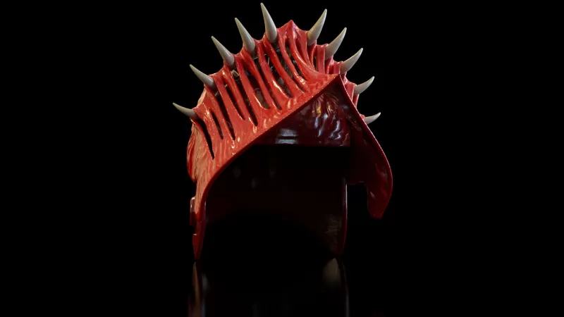 Hellish Crusader Helmet - Model preview 4