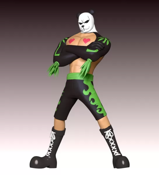 Pandaman - One Piece - Model preview 3