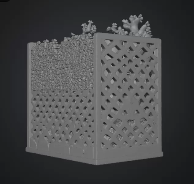 Sakura Sanctuary Book Nook STL File for 3D Print - Model preview 18