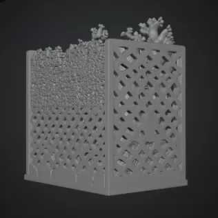 Sakura Sanctuary Book Nook STL File for 3D Print - Model thumbnail 18