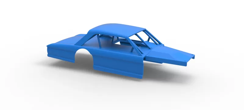 Shell of Vintage Asphalt Modified stock car V11 Scale 1:25 - Model preview 17