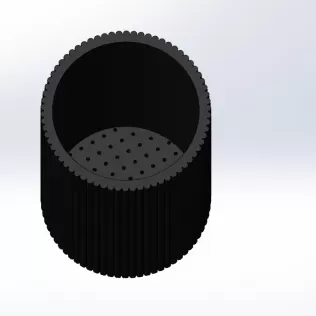 🗡 Smart Knife Holder with Drain Tray | Slot-Free Hygienic Desi - Model thumbnail 4