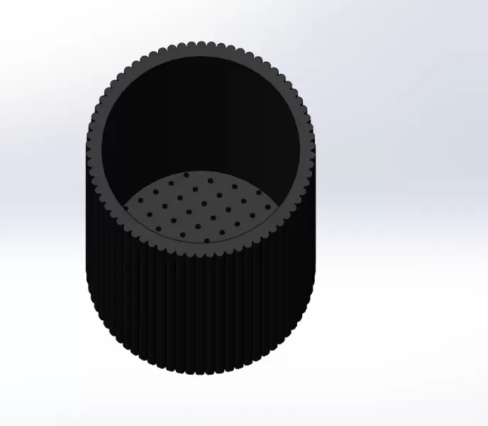 🗡 Smart Knife Holder with Drain Tray | Slot-Free Hygienic Desi - Model preview 4