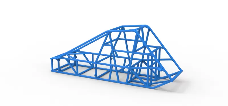 Frame of Experimental Pavement Silver Crown Car V2 Scale 1:25 - Model preview 9