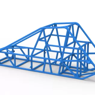 Frame of Experimental Pavement Silver Crown Car V2 Scale 1:25 - Model thumbnail 9