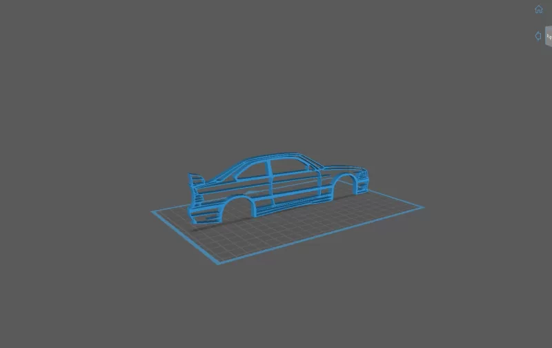 BMW - E36 M3 Wall Art - Model preview 2