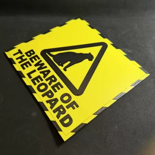 HHGttG Beware of the Leopard Sign - Model thumbnail 2