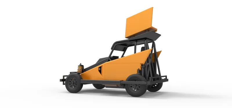 New Zealand Ministock car Version 2 Scale 1:25 - Model preview 13