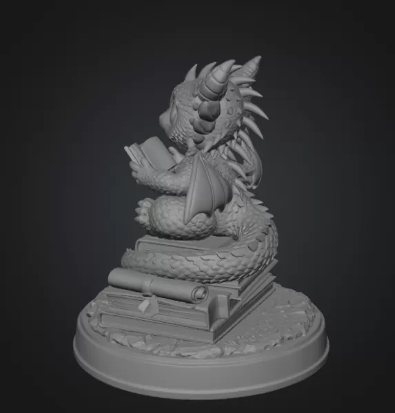 Reading Dragon STL File for 3D Print - Model preview 9