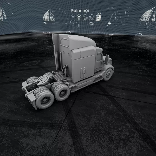Peterbilt 579 – 3D Printable Truck Model - Model preview 3