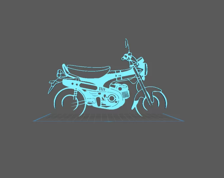 Honda - DAX Wall Art - Model preview 1