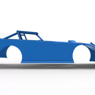 Shell of Wedge Dirt Late model Scale 1:25 - Model thumbnail 15