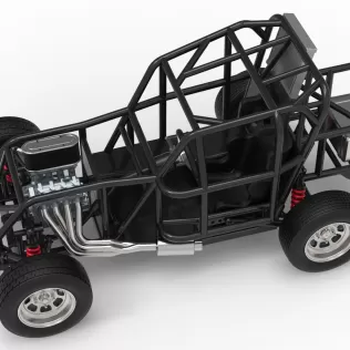 Mod Lite race car Base Scale 1:25 - Model thumbnail 4