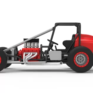 Dirt Silver Crown Champ car Base Scale 1:25 - Model thumbnail 9