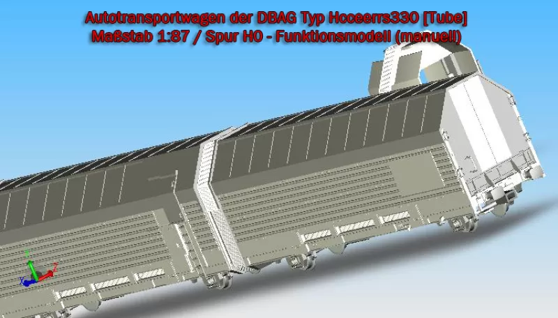 1:87 Spur H0 - Autotransportwagen der DBAG Typ Hcceerrs330 - Model preview 22