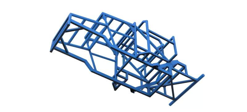 Frame of Racing Combine Harvester Scale 1:25 - Model preview 3