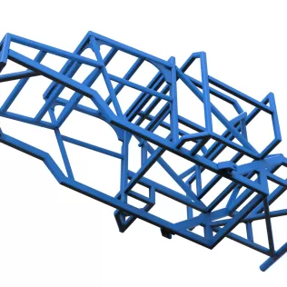 Frame of Racing Combine Harvester Scale 1:25 - Model thumbnail 3