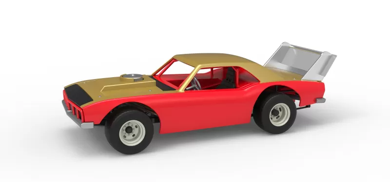 Vintage Semi-Late Model Stock Car Scale 1:25 - Model preview 1