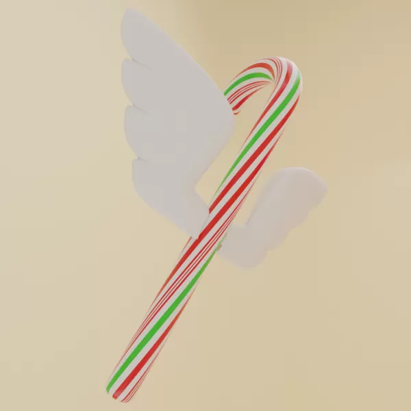 butterfly net with Donut design Candy Catcher with Wings - Model preview 2