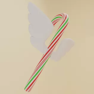 butterfly net with Donut design Candy Catcher with Wings - Model thumbnail 2