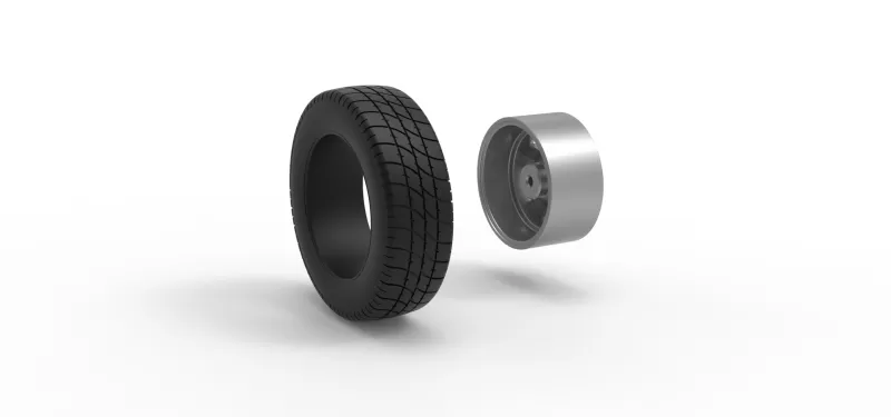 Front wheel of BriSCA Formula 2 Stock Car Scale 1:25 - Model preview 11