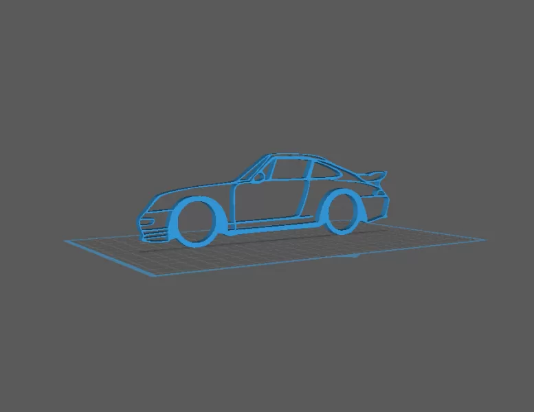Porsche - 993 Turbo S Wall Art - Model preview 2